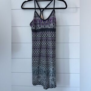 Athleta Black, Grey & Purple Dry Fit Athletic Dress
